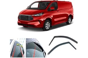 YUEXIANGJING 2 Piezas Deflectores de Viento para Ford Transit/Tourneo Custom II 2024.2025, Ventana Cortavientos Viseras Cortavientos para Ventanas de Coche