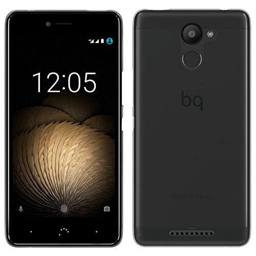 OVIphone Funda Gel TPU Para BQ AQUARIS U PLUS  NO COMPATIBLE CON BQ AQUARIS U   U LITE   Color Negro 