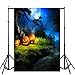 Produktbild OverDose Damen Halloween Backdrops Kürbis Vinyl 3x5FT Laterne Hintergrund Home Bar Clubbing Fotografie Studio