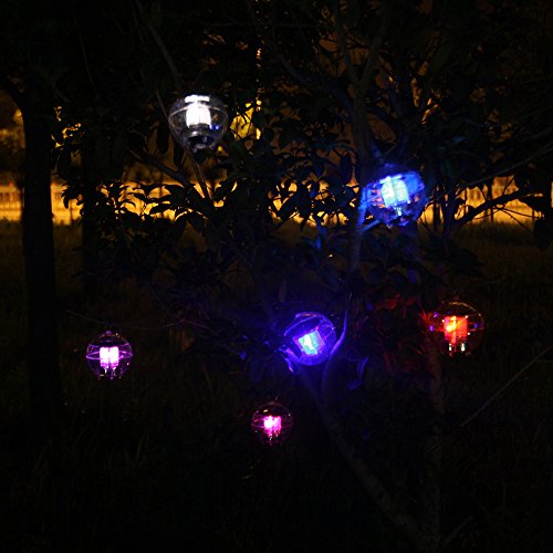 Lixada Solar Farbwechsel Wasser Schwimmende Lampen/LED Outdoor Pendelleuchte - 4