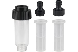 ZDNT Filtre à eau Filtre pour Nettoyeur Pompe de Jardin Filtre Tuyau Arrosage avec Raccord d'eau 3/4",1 connecteurs,2 filet de filtre pour Nettoyeur Haute Pression Pompe de Jardin