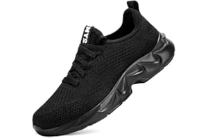 INYO Men’s Running Trainers – Lightweight Slip-On Mesh Athletic Shoes – Breathable Sneakers for Walking, Gym, Tennis Badminton