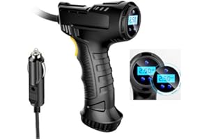 Deals-Compressore d'Aria per Auto Senza Fili da 120 W Gonfiatore per Pneumatici Digitale
