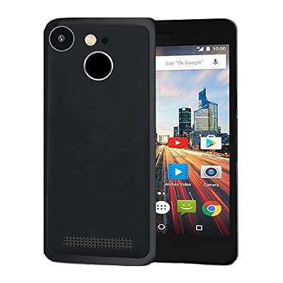XEPTIO Archos 50F Helium / 50F Helium LITE 4G - Coque Protection arrière clipsable noire smartphone UltimKaz - Accessoires pochette XEPTIO : Exceptional case