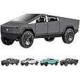 AGBO 1:24 Scale Tesla Cybertruck Model Collection Enthusiasts Toy Pull Back Pick-Up Truck with Sound and Light, Alloy Diecast Cyber-Truck Toys for Kids Gift- Multi Color