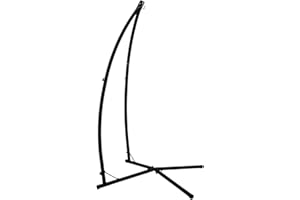 AMANKA Up to 150kg: Outdoor Hanging Chair Stand - 210cm Freestanding Hammock Chair Stand - Portable Hammock Stand - Hanging Chair Frame for Indoor Swing Garden Swing Cocoon Chair Egg Chair Frame only
