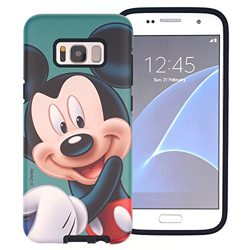 Galaxy S6 Edge Case [Heavy Drop Protection] DISNEY Cute Mickey Mouse Hybrid  [TPU PC] Bumper Cover [Shock Absorption] for Samsung Galaxy S6 Edge