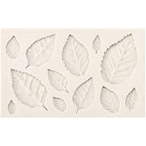 Silicone Reposteria Moulds, Fondant Cake Mould with 3D Silicone Leaves Cake | Leaf Shape Fondant Chocolate Cookie Sugar Craft