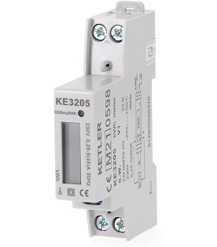Voltmètre Numérique 3 Phases DATAKOM DVF-0303 Avec Fréquencemètre Intégré - Idéal Pour Tableau électrique