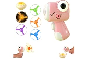 SHENGOU Jouet De Lanceur De Disque Volant,Lanceur De Disque,Soucoupe Volante Jouets D'extérieur,Flying Toys Disc Shooters pour EnfantsJouet Volant,Flying Disc Launcher Toy for Kids (4)