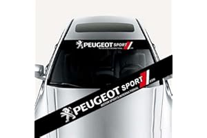 ARRYEDCN Pare-Brise Avant Autocollant pour Peugeot 2008 206 207 3008 301 307 308 - Bande Pare-Soleil pour Fenêtre de Voiture