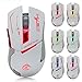 Produktbild brolux (TM) 2.4 G Gaming Maus Kabellos X30 Lade USB 2400dpi wiederaufladbar Spiel-optische Maus, kabellos, weiß, Bx-UK-32815333335-MLS-Mouse-White