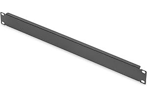 DIGITUS 19" osłona zaślepiająca - 1U - maskownica do szaf sieciowych i serwerowych - osłona rack - z materiałem montażowym - blacha stalowa - malowana proszkowo - czarna