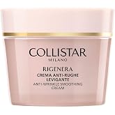 Collistar Rigenera Anti-Wrinkle Cream Smoothing Face and Neck with Hyaluronic Acid and Peptides, Reduces Wrinkles, Regenerate