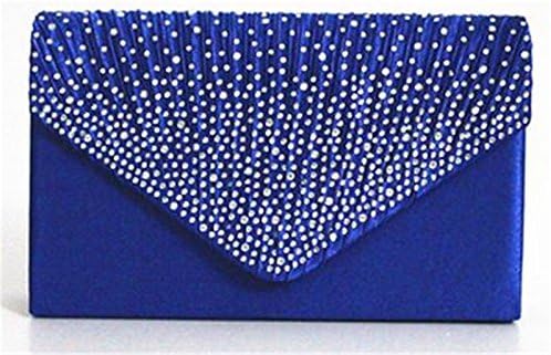 Nodykka Women Evening Envelope Rhinestone Frosted Handbag Party Bridal Clutch Purse