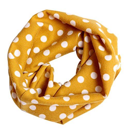 Tonsee® Children Warm Cotton Scarf Boy Girl Scarf Shawl Winter Neckerchief (Yellow)