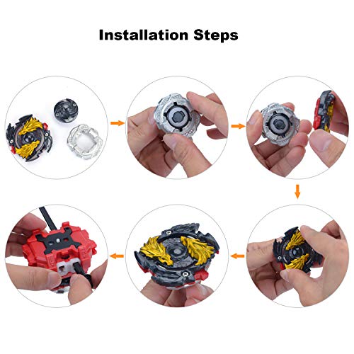 FORMIZON Gyro Burst, 2 Pcs Conjuntos de Metal de Gyro Spinning Fusión