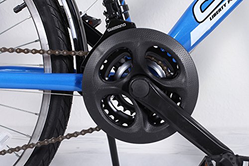 24 ZOLL JUNGEN FAHRRAD 21-GANG SHIMANO MIT BELEUCHTUNG FARBE BLAU TMX - 4