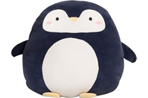 ISAKEN Simpatico cuscino con animale, peluche a forma di animale, per bambini, 40 cm