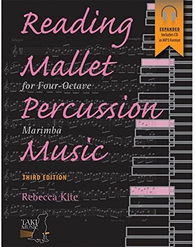 Alfred Reading Mallet Percussion Music For Four-Octave Marimba (Third Edition) Book &amp; CD by GP Percussion