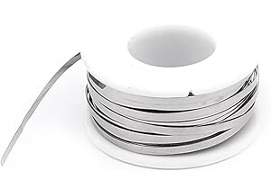 UXCELL sourcing map 15M 49Ft 0,2x2mm Cable calefactor plana nicromio para elementos de calefacción