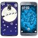 Produktbild PhoneNatic Case für Samsung Galaxy S5 Neo Silikon-Hülle X Mas Weihnachten Santa - Snowflakes M4