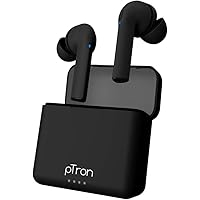pTron Bassbuds Vista in-Ear True Wireless Bluetooth 5.1 Headphones with Deep Bass, IPX4 Water/Sweat Resistant, Passive…
