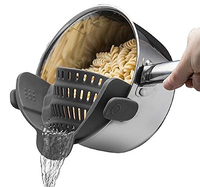 MARCHY Coque en silicone Nourriture Passoire Snap n Passoire Passoire par Marchy No-hands sans Passoire à clip. Compatible avec toutes les tailles de pot de fleurs