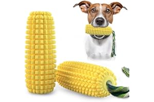 RECONTRAMAGO Juguete Perro Indestructible - Juguetes interactivos para Perros Grandes Pelota mordedor Accesorios Huesos Gato Pelotas Gatos Kong Limpiador Dientes (MAZORCA)