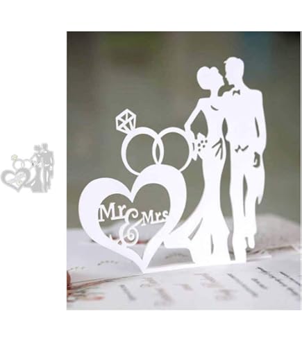 Matrices De Découpe Pour Scrapbooking Et Gaufrage - Motif De Mariage Et Amour