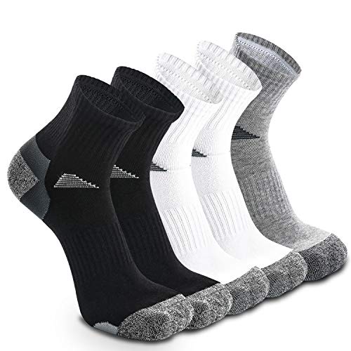 Weekend Peninsula Lot de 5 Paires Chaussettes Running Sport Hommes et Femme de Fines Coton