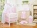 11 pcs BRAND NEW LITTLE PRINCESS PINK BABY BEDDING SET, CANOPY, HOLDER - COT OR COT BED (COT)
