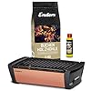 Enders Aurora Starterset Coral Raucharmer Tisch Grill Im Set Mit Holzkohle Und Anzndpaste Mobiler Holzkohle Grill Rauchfrei Fr Balkon Picknick Camping Deutsche Marke