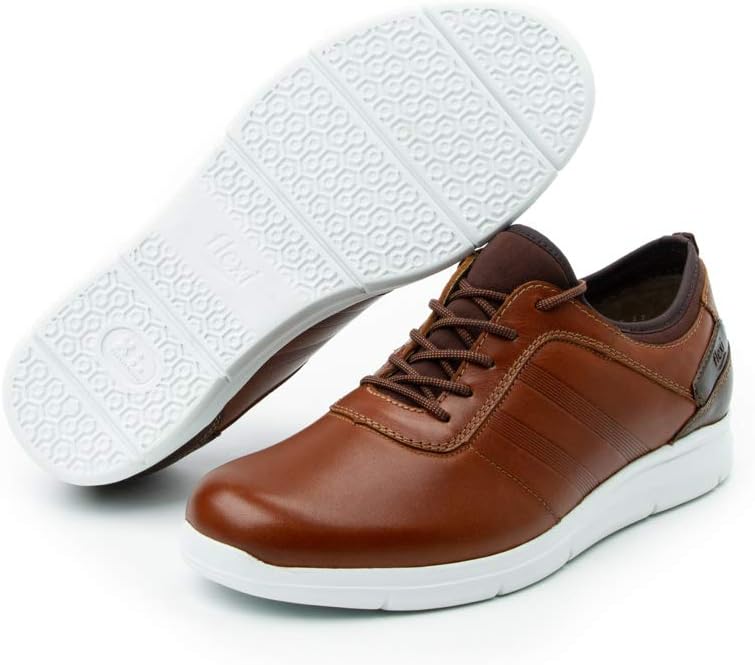 flexi Guayaquil Men's Genuine Leather Suede Heel Casual Walking Lace Up Shoe | 47506