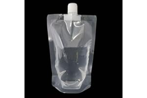 Sdkmah9 Drink Pouch 100 Pcs Liquid Juice age Sealed Stand Up With Nozzle Disposable Coffee Packaging Bag Milk Durable Transparent(100ml)