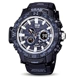 ODJOY-Fan Herren Uhr Digital Digitales Quarzwerk mit Silikon Armband S-8006-1  (Schwarz,1 PC)
