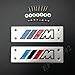 Produktbild M Power Performance 2 STÜCKE Aluminium 3D Logo Bodenmatte Teppich Abzeichen Emblem Für ///M M2 M3 X5 E36 Z4