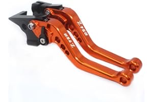YP YUANPEI Pour z750 2007 2008 2009 2010 2011 2012 CNC réglable court frein levier d'embrayage accessoires de moto (orange)