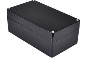 Therlan Waterproof Plastic Junction Project Box ABS IP65 Electronic Enclosure 158 x 90 x 60 mm (Black)