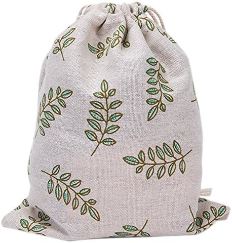 Fablcrew Storage Bag Olive Leaf Shoulder Tote Sack Bag Drawstring Backpack Bag for Travel Sport L