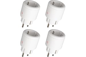 MOLCZOV ZigBee inteligentne gniazdko elektryczne Alexa z pomiarem prądu i pilotem zdalnego sterowania za pomocą aplikacji 16 A, inteligentne gniazdko domowe z funkcją timera, kompatybilne z Alexa/Google Home,