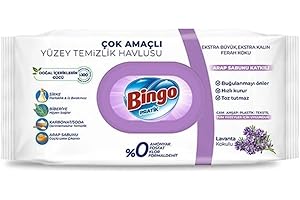 ‎SAYY sayy Bingo Deckchen Reinigungs Streifenfrei Oberflächenreinigungtücher Glas & Oberflächen – Schnell trocknend Tischtücher (1xLavendel)