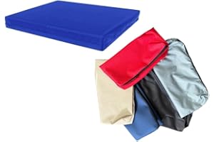 GOLDSTAR BEDDINGS Goldstar Replacement Waterproof Cushion Cover Only For Rattan Chair Sofa 4cm Thick Pad Outdoor Garden, 45 x 45 cm (18" x 18"), Royal Blue