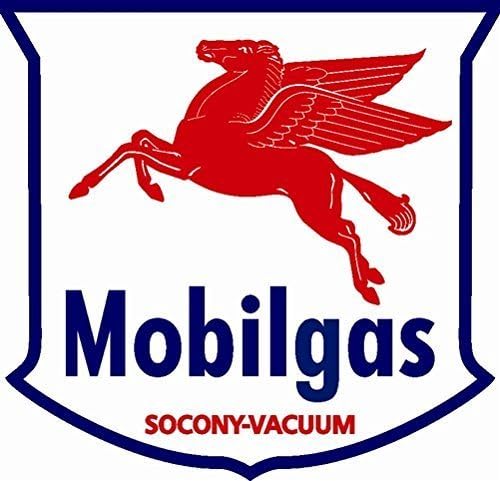 Mobil Gas Socony Large Shield Decorative Garage Sign by VGS