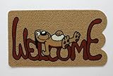  De\'Carpet Felpudo Original Moderno Fibra Perro Relax Bienvenido 40x70