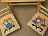 Sitzgruppe für Kinderzimmer Tisch+2 Stühle Kinder Kieferholz Kunsthandwerk! Öko! - 2