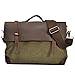 Produktbild Aktentasche Schultertasche canvas Single Mann Tasche Business Freizeitaktivitäten Portable Messenger Bag Tasche für Macbook Notebook Reisen Urlaub Wochenende wandern Camping, army green