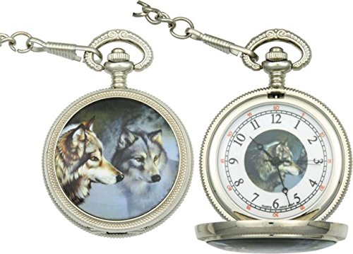 Preisvergleich Produktbild Miscellanea Infinity Wolf Pocket Watch