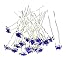 TQWY Lovely Charm 20pcs Wedding Bridal Party Diamante and White Faux Prom Pearl Flower Rhinestone Crystal Hair Pins Clips Grips Pins Hairpins Bridesmaid Clips (J dark blue)