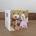 Baby Scan Wooden Photo Frame - With Bunny Gift Tag (Love At First Sight)
